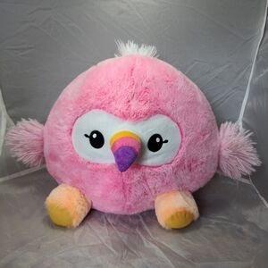 Fiesta Flamingo Bird Round Pink 19" Plush Stuffed Animal Soft Squishy Cute Toy